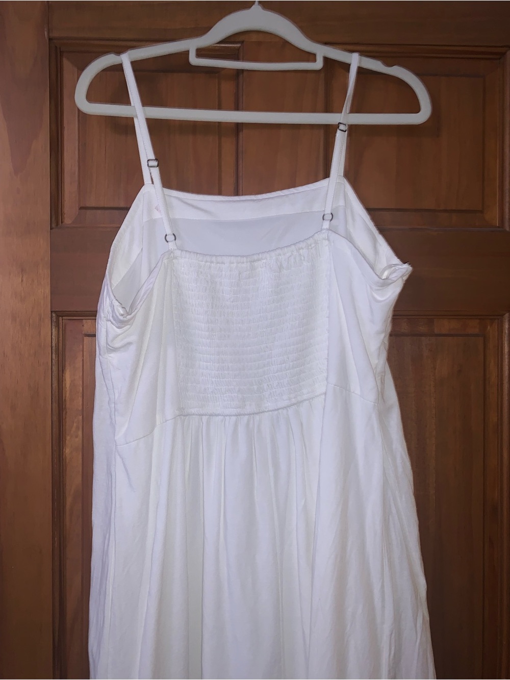‼️SUMMER SALE ‼️ Simple White Slip Dress with Spaghetti Straps - Picture 3 of 4
